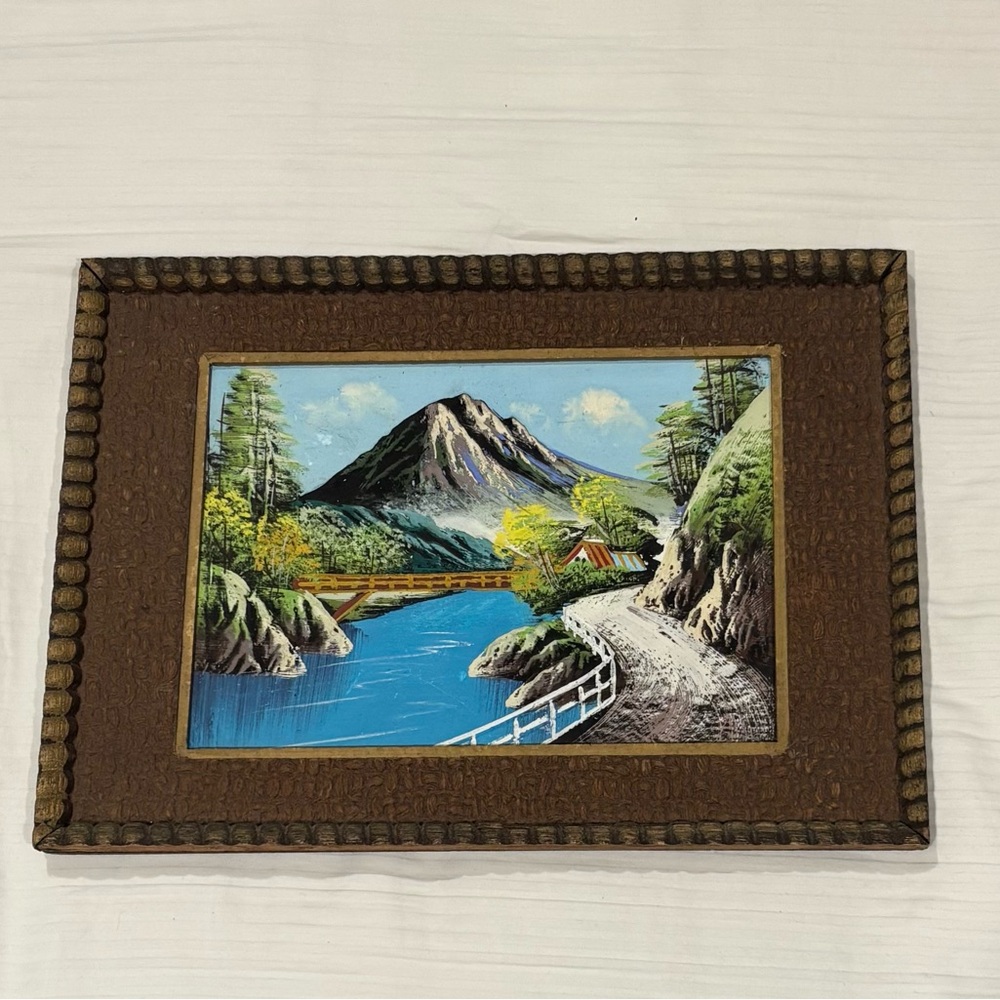 *BOGO Sale $15 &Under* Framed Mountain Landscape 3D Painting